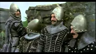 The Monty Python and Holy Grail, The English meet the French castle - French subtitles