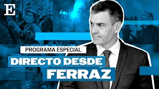 PEDRO SÁNCHEZ | Así ha sido la manifestación en apoyo a Sánchez en la sede de Ferraz | EL PAÍS