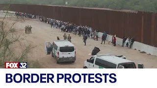 US border protests planned amid migrant surge