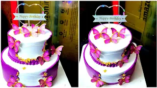 2kg Blueberry flavour new design cake birthday cake amazing cake #youtube #video  #cake ##cakedesign