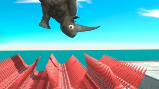 Who Can Jump Over Spikes? - Animal Revolt Battle Simulator