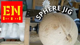 Big Wooden Balls - I explain my jig for cutting spheres