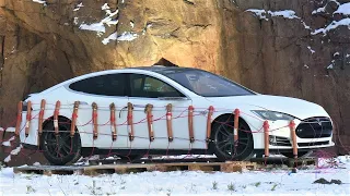 Exploding Broken Down Tesla Model S