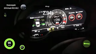 Audi RS3 stage 2 Unitronic 0-100-1/4 mile