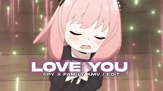 Let Me Love You | "Anya" Spy X Family AMV Edit