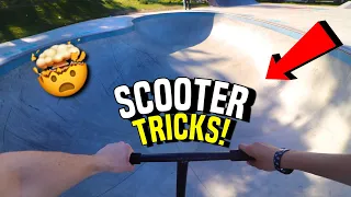 Scooter Tricks at $10,000,000 Skatepark!