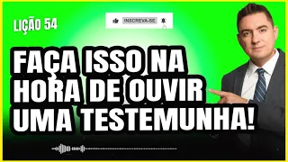 Quais perguntas fazer para a testemunha?