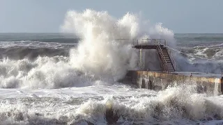 The MOST POWERFUL STORM on the Black Sea in 2021, December 1