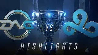 DFM vs C9 - Worlds Play In Match Highlights (2018)