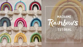 Easy Macrame Rainbow Tutorial (4 Layers)