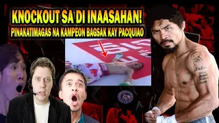 👊🇵🇭PINABAGSAK NI PACQUIAO ANG KAMPEON NA TUMALO SA 20 KA PINOY SA HARAP NG MGA KABABAYAN