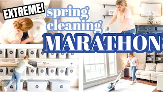 **EXTREME** SPRING CLEANING MARATHON!! | Decluttering, Organizing, and Deep Cleaning Motivation