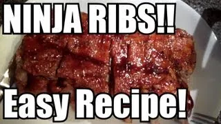Sweet and Spicy Pork BABY BACK RIBS!! - Ninja Cooking System