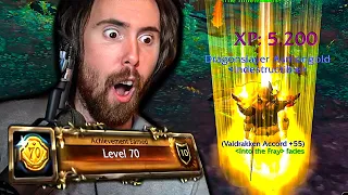 MAX LEVEL! Asmongold Hits 70 in WoW Dragonflight + First MYTHICS