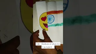 Flag for Indian emoji ||DOMS brush pen drawing😍||#shorts#YOUTUBE🇮🇳🇮🇳 Jay hind