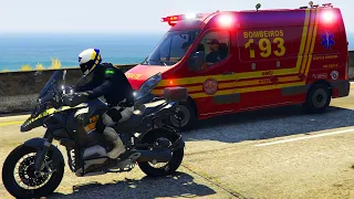 FUGA ALUCINADA PRF MOTORISTA PRESO APÓS PERSEGUIÇÃO | GTA 5 VIDA POLICIAL