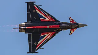 FAST & LOUD RAF TYPHOON DISPLAY RAF SHAWBURY