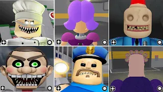 What if I Become EVERYONE? All Barry Prison MORPHS Roblox MR Funny Dummy , Grumpy Gran, Siren, Papa