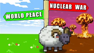 WorldBox, but I let a Sheep be GOD.