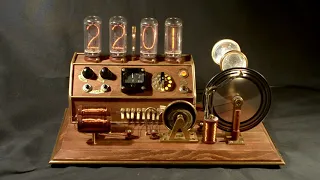 Vario 2 - Nixie Tube Clock with a variophone HANDMADE