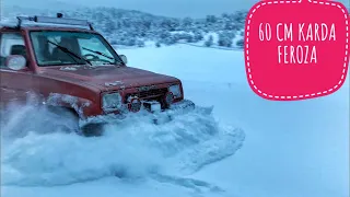 Daihatsu Feroza Karda Yol Açma (BOLU / ABANT SNOW OFFROAD 4x4)