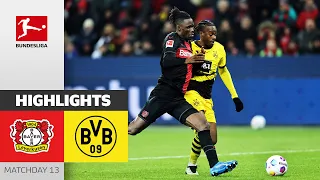 Hard Fight in the Top Game | Bayer Leverkusen - Dortmund 1-1 | Highlights | MD 13 – Bundesliga