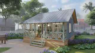 Maximize Your Space: 6x7m (20x24ft) WOODEN Tiny House with LOFT!