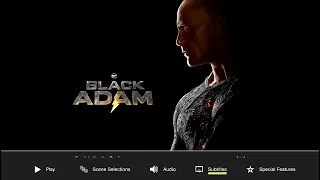Black Adam (2022) - Blu-ray Menu Walkthrough