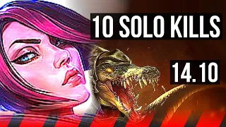 FIORA vs RENEKTON (TOP) | 10 solo kills, 11/2/0, Dominating | EUW Diamond | 14.10