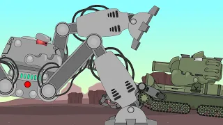 Battle of Monster Mouse-Tank against KV-6D/200 | Cartoons about tanks