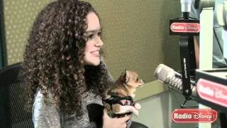 Madison Pettis Meets Lala from "Beverly Hills Chihuahua 2" for the First Time on Radio Disney