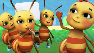 The Ants Go Marching | cartoons for kids |+More nursery rhymes and baby songs 4k - Blue Fish 2023