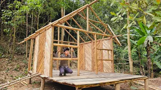 Build A New Life | Building Wooden Wall.Alone Build Farm Life Forest.