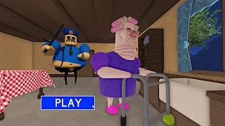 What if I Playing as New Barry in GRUMPY GRAN? OBBY Full GAMEPLAY #roblox