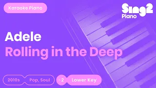 Adele - Rolling In The Deep (Lower Key) Piano Karaoke