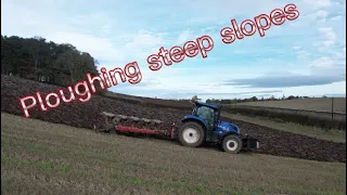 Ploughing steep slopes with the New Holland T7.210