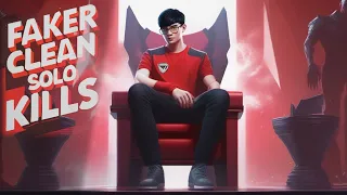 Faker CLEAN Solo Kills Compilation (ALL TODAY'S GAMES)