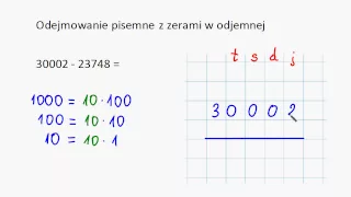 Odejmowanie pisemne z zerami w odjemnej (1)