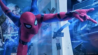 "Spider Man vs Avengers" Scene - ATM Robbery Scene - Spiderman Homecoming Movie Clip HD