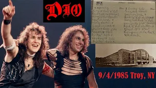 Dio - Live at RPI Fieldhouse 9/4/1985 Full Concert (Crowd Audio)