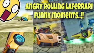 Angry rolling laferrari😱||Funny moments😂||Extreme car driving simulator🔥||