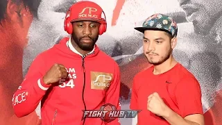 YORDENIS UGAS AND OMAR FIGUEROA JR. POSE OFF IN LAS VEGAS GRAND ARRIVAL