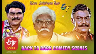 Kota Srinivasa Rao | Back to Back | Comedy Scenes - 4 | ETV Cinema