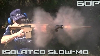 Barrett 50 cal WORLD RECORD unedited high speed footage 6 rounds in 1 second| 60P