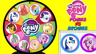 MY LITTLE PONY Ponies VS Bronies Spinning Wheel Game Punch Box Toy Suprises