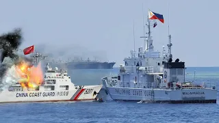 China Shock!(April 23, 2024)Philippine and China Ship's face to face in the disputed South China Sea