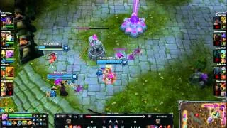 League of Legends Tristana Pentakill Leads Team to a Come Back!