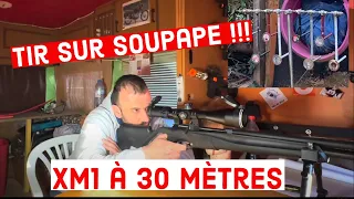 XM1 4.5 mm tir à 30 METRES sur SOUPAPES et cible , du tir détente comme j’aime ✌️