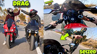 Bmw S1000rr pro VS YZF R1🔥Drag !! Full Throttle