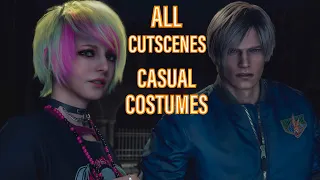 Resident Evil 4 Remake All Cutscenes With Casual Costumes
